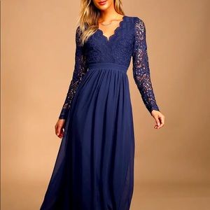 Lulu’s Awaken My Love Navy Maxi Dress